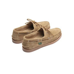 paraboot barth vel sand moc toe detail