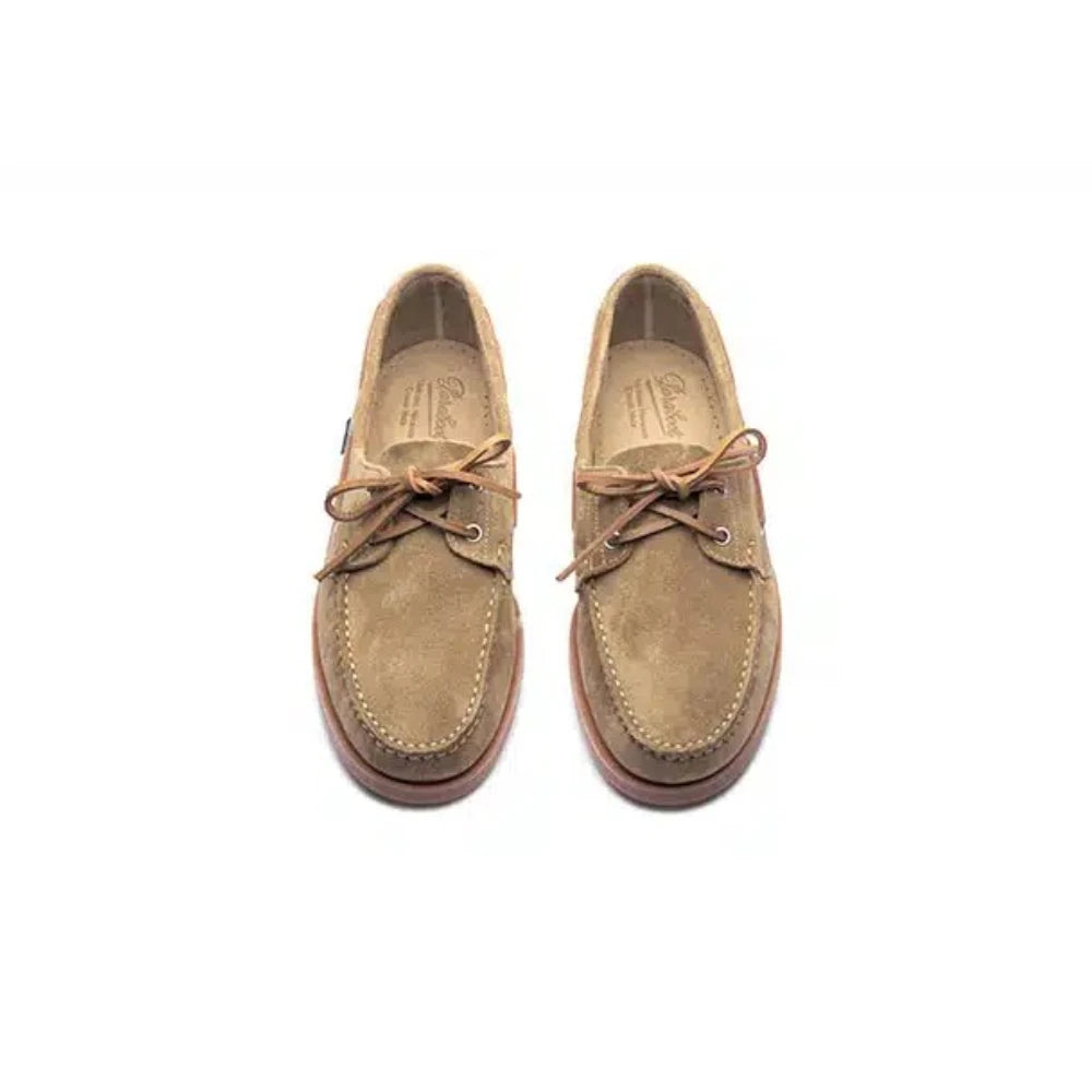 paraboot barth vel sand suede texture detail