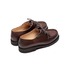 paraboot michael ii marron grain norwegian welt detail