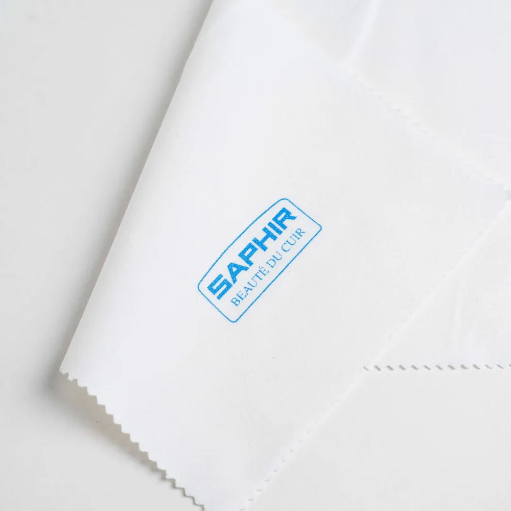 Saphir BDC Cotton Flannel Polish Cloth Edge Stitching Detail