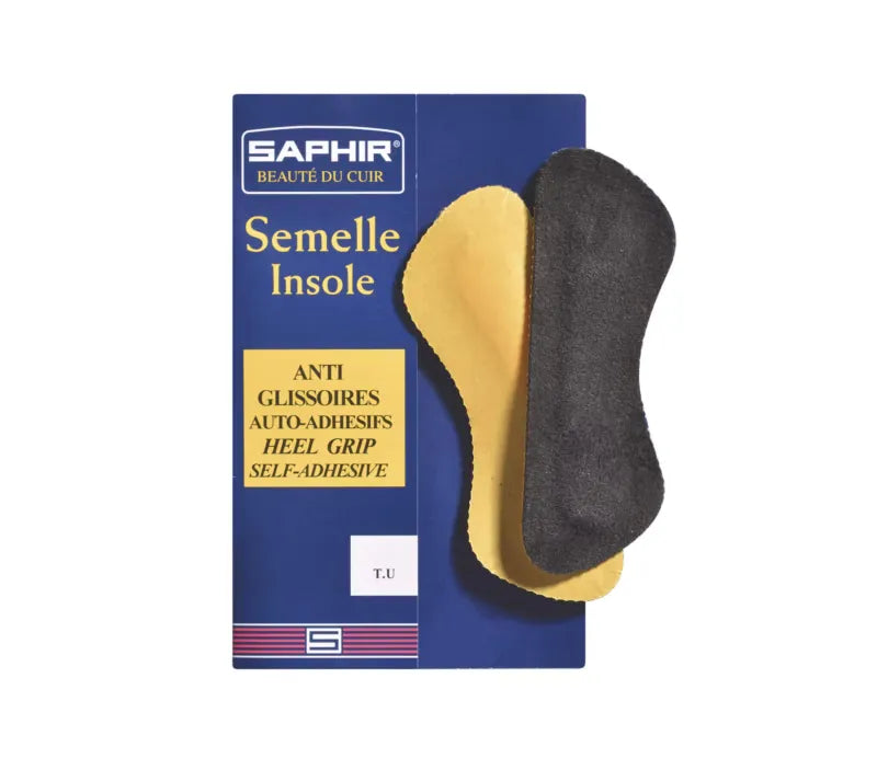 Saphir Medium Leather Heel Grips Front View