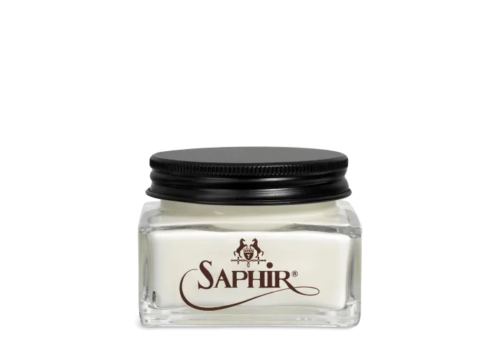 Saphir Oiled Leather Cream Front View