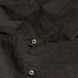 Seuvas L/C Trucker Jacket Charcoal Button Detail