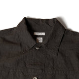 Seuvas L/C Trucker Jacket Charcoal Collar Detail