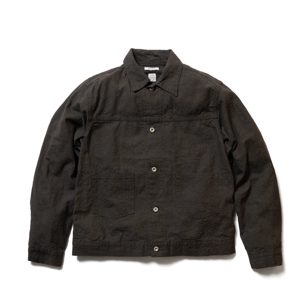 Seuvas L/C Trucker Jacket Charcoal Front View