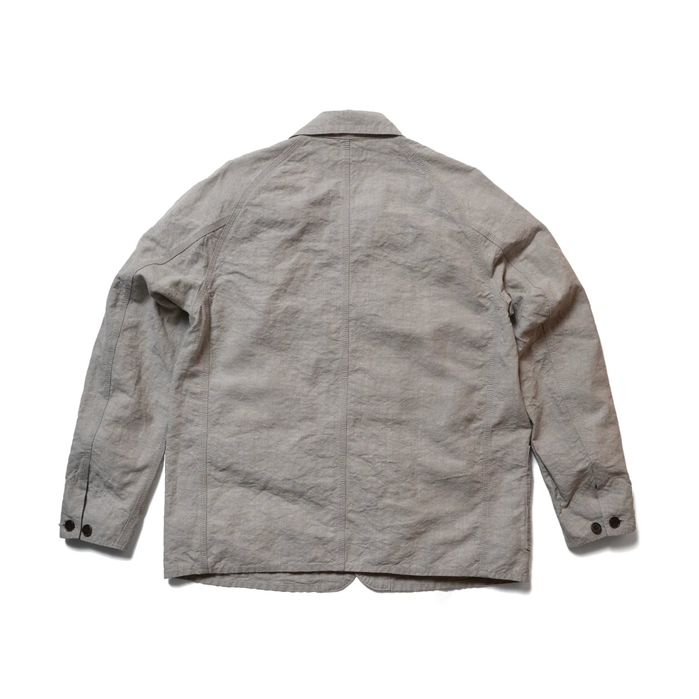 Seuvas Washi Raglan Coverall Light Charcoal Back View