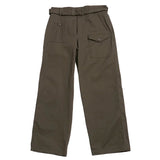 Front view of the Soundman Olson 534M-961B Trousers Olive Green showing the tailored silhouette, olive green tone, and clean front construction for Clothier & Sons.