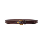 Tory Leather 1” Bridle Leather Spur Belt Havana 2352 Front View