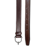 Tory Leather 1” Bridle Leather Spur Belt Havana 2716 Front and Back View
