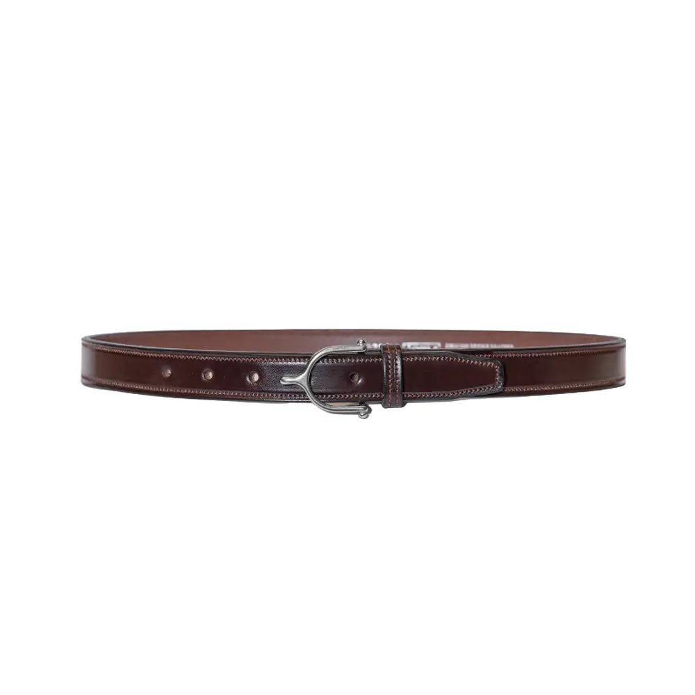 Tory Leather 1” Bridle Leather Spur Belt Havana 2716 Front View