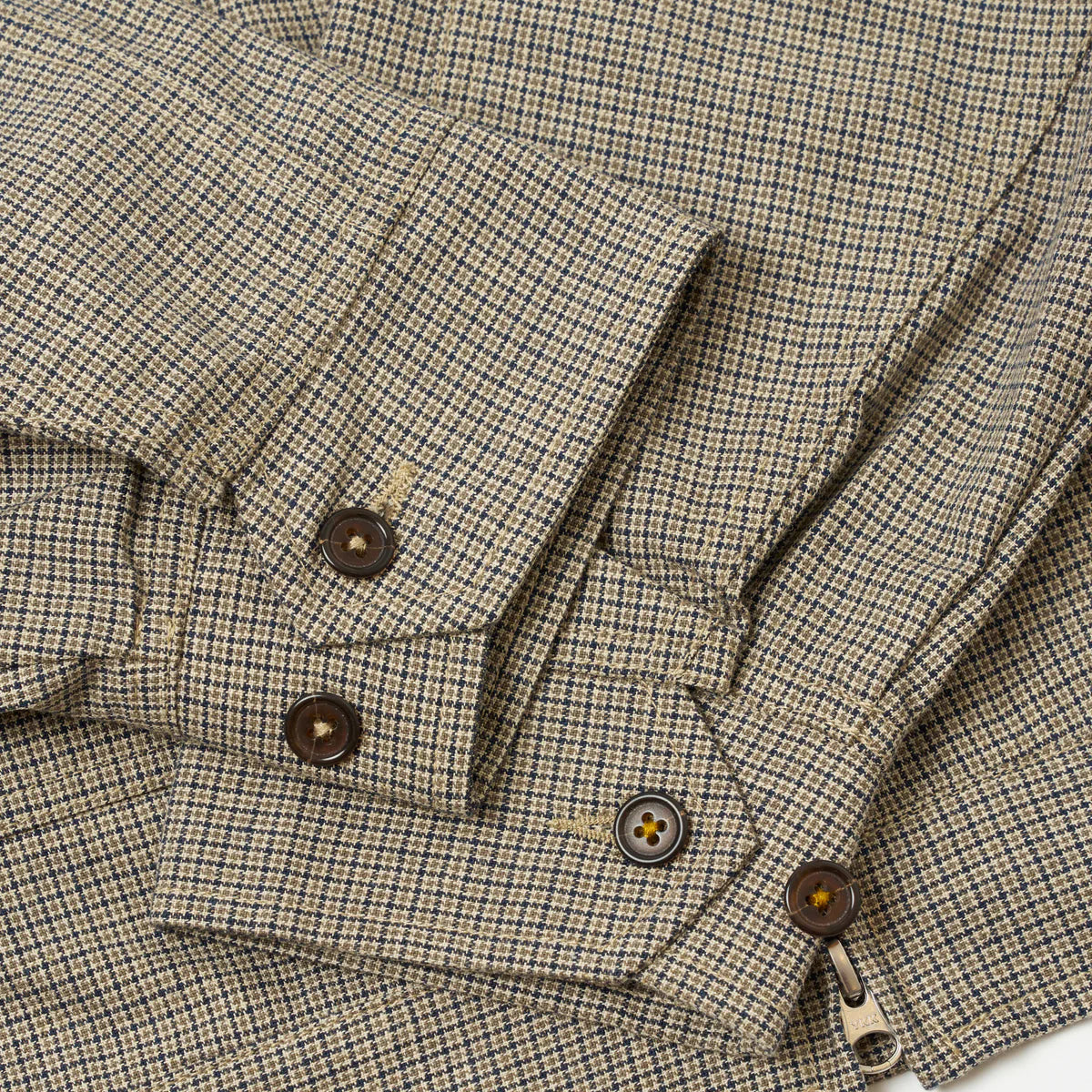 Universal Works Lucas Cotton Mix E130 Jacket Multi Button Detail
