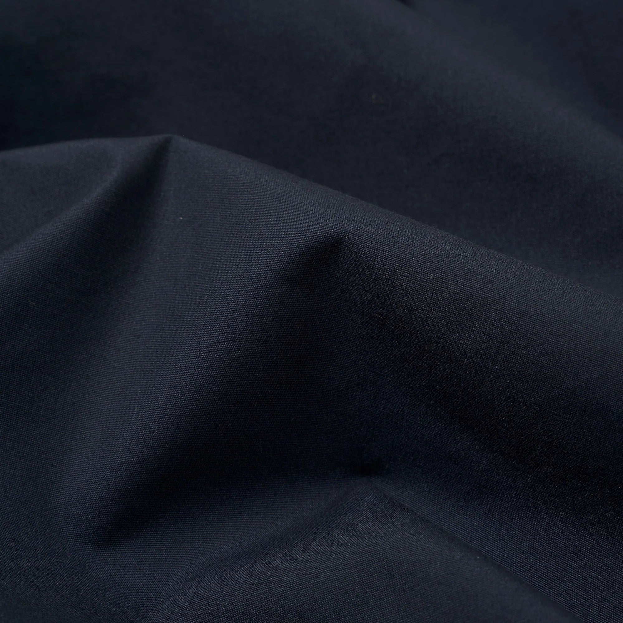 Universal Works Recycled Polytech Bakers Jacket Navy Recycled Polytech Fabric Detail
