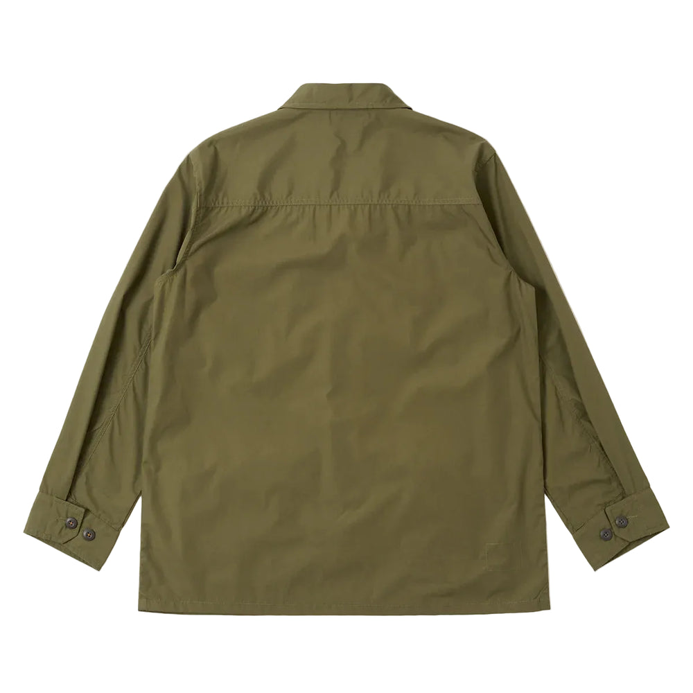 Universal Works Recycled Polytech Jungle Jacket Olive Back View