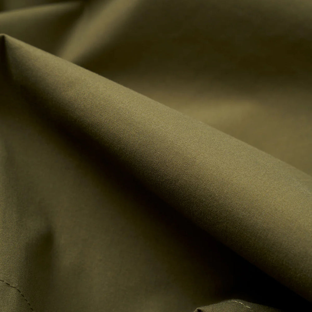 Universal Works Recycled Polytech Jungle Jacket Olive Recycled Polytech Fabric Detail