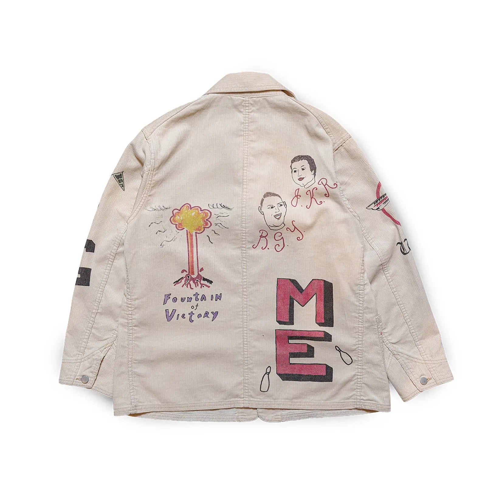 Back view of the Westoverall AYD×WO Memorial Coveralls Off White highlighting back panel construction, seam layout, and balanced workwear proportions for Clothier & Sons.