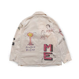 Back view of the Westoverall AYD×WO Memorial Coveralls Off White highlighting back panel construction, seam layout, and balanced workwear proportions for Clothier & Sons.