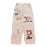 Back view of the Westoverall AYD×WO Memorial Pants Off White highlighting back pocket placement, yoke shape, and balanced proportions for Clothier & Sons.