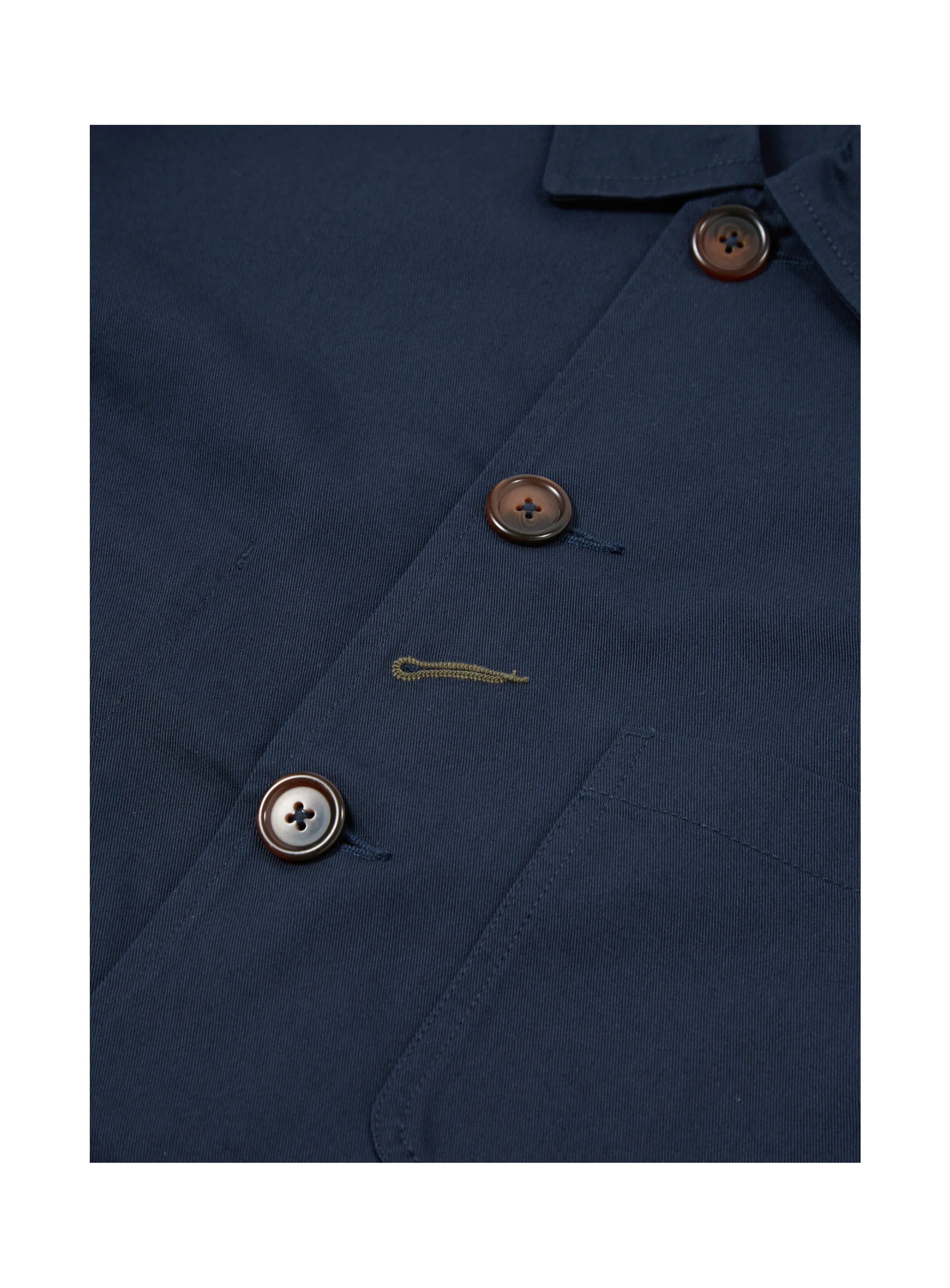UNIVERSAL WORKS Bakers Jacket in Light Navy Twill - Clothier