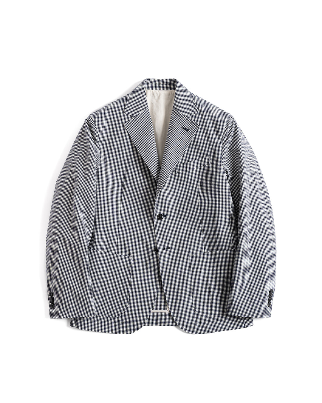 BOOGIE HOLIDY 13 Gingham Check Sport Coat Navy