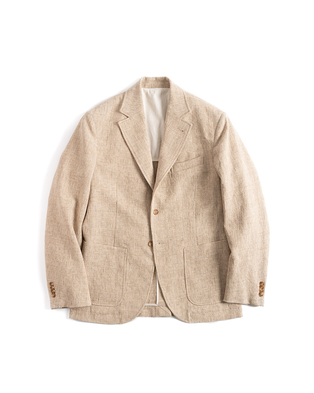 BOOGIE HOLIDAY 13 Glen Check Sport Coat Beige