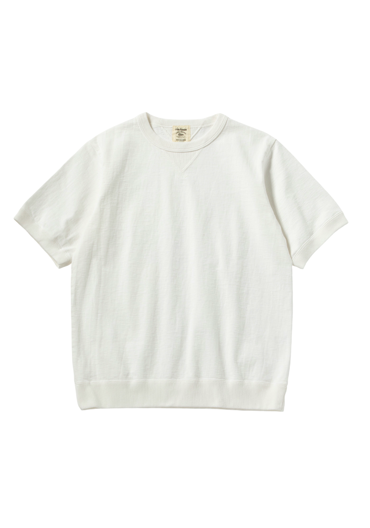 JACK MAN Dotsume Ribbed T-shirt Off White