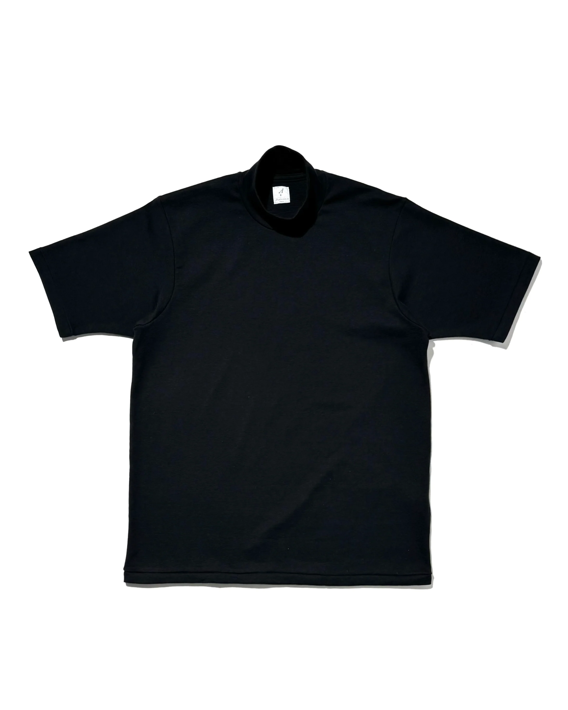 ANATOMICA Mock Neck Tee S/S Black