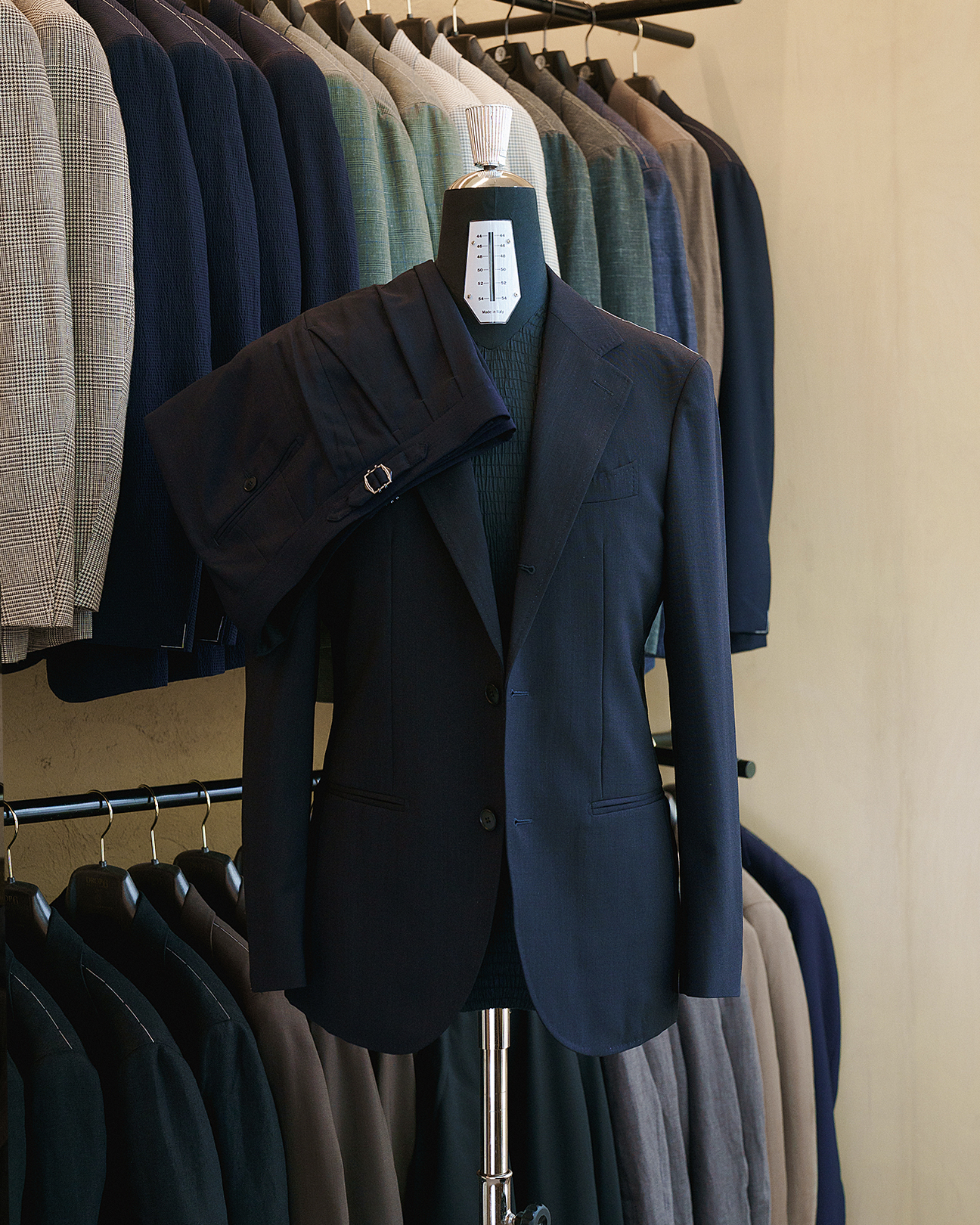 DROP6 Suit Wool Navy