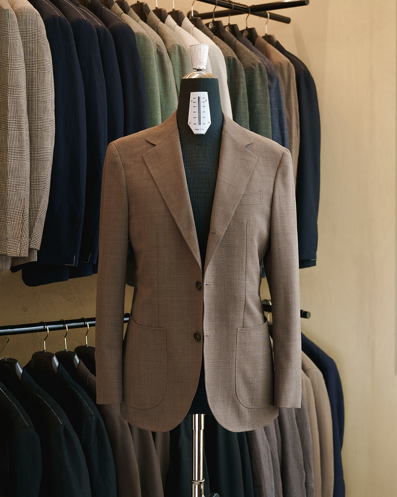 DROP6 Sport Jacket Hopsack Single Breasted Brown