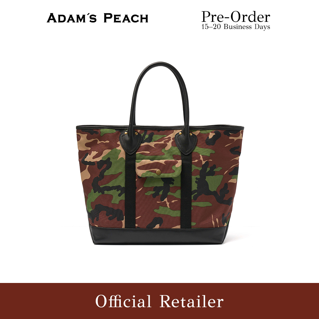 (Pre-Order) ADAM PEACH AP052 Camouflage Black Tote Bag