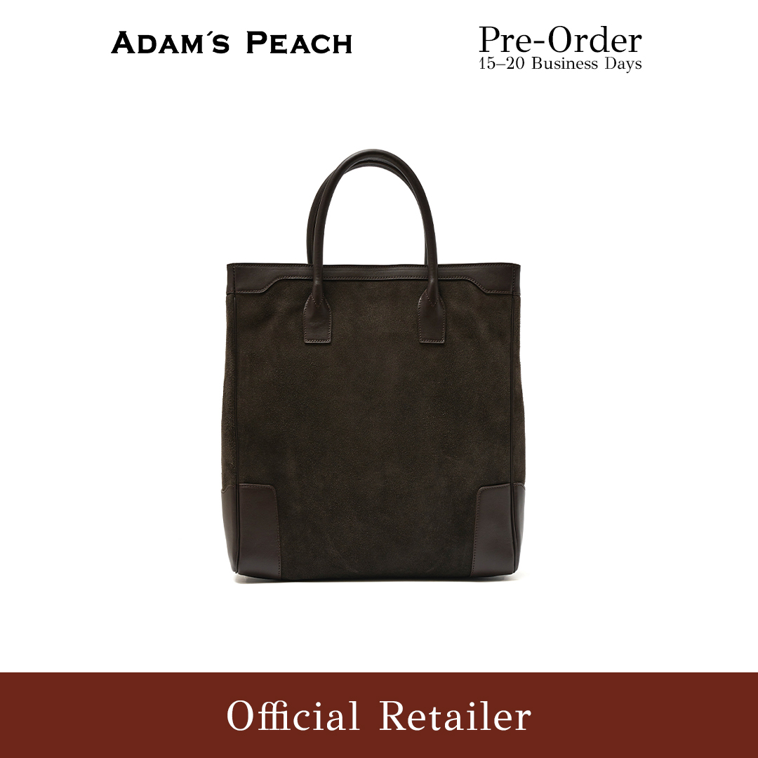 (Pre-Order) ADAM PEACH AP051 Dark Brown Suede Tote Bag